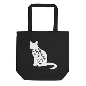 Oficjalna torba typu tote marki Bodega Cats of New York | NYC Bodega Cat, torba typu tote z motywem kotów, wygodna torba typu tote na co dzień, pamiątka z NYC, miłośnik kotów