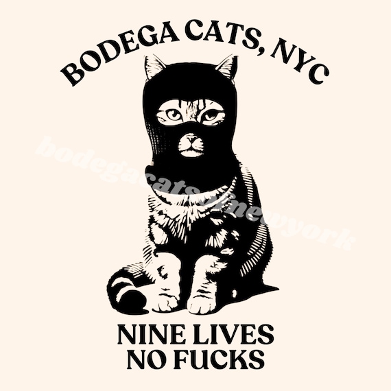 Bodega Cat Art Print: Funny NYC Souvenir, Gift for Cat Lovers