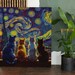 Sweat à Capuche Nuit étoilée Van Gogh Avec Chat Noir | Design Artistique, Coton, Coupe Classique