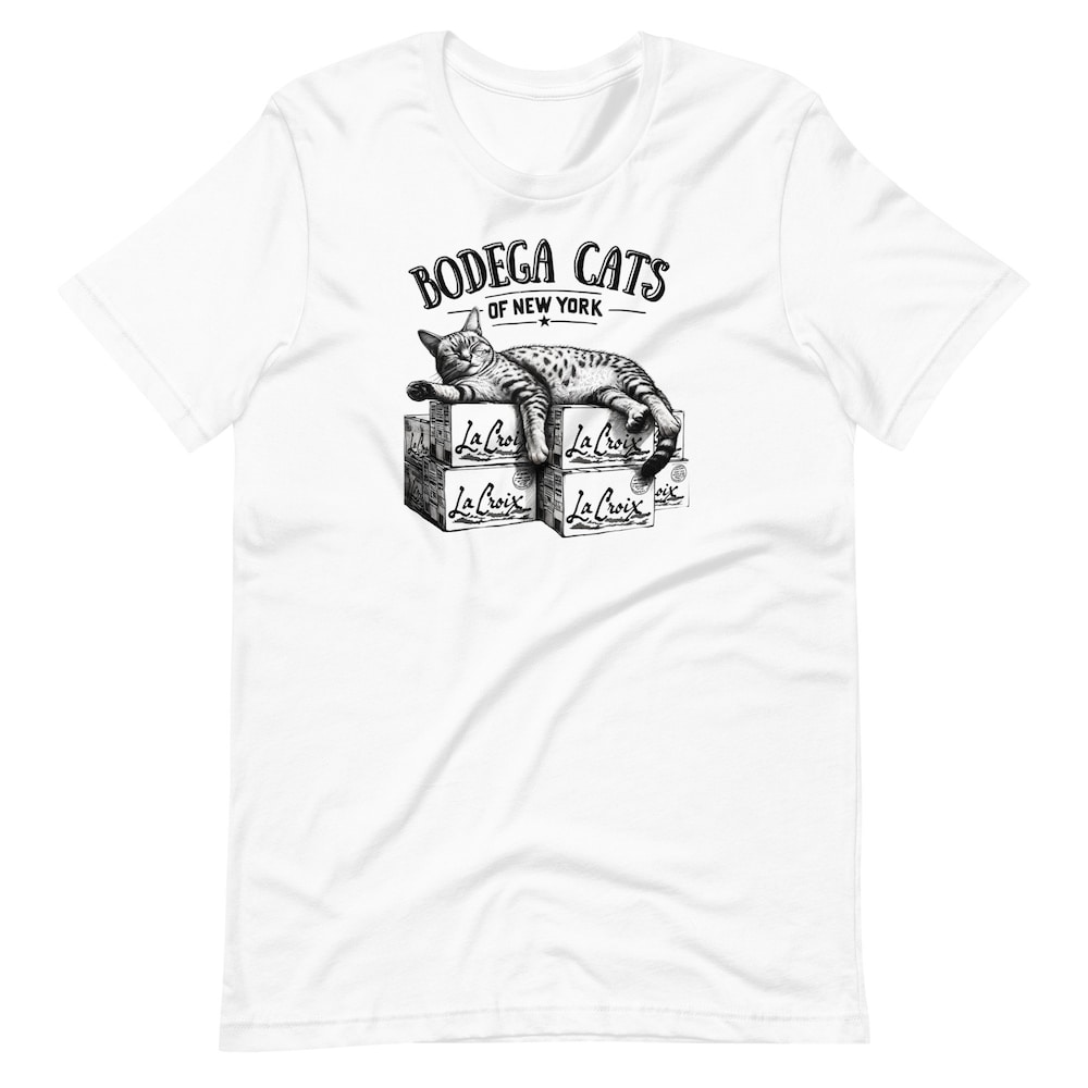 Nyc Shirt,Bodega Cats Nyc, Cat Tee, Funny Cat Clothes, Cute Cat Apparel, Gift For Cat Mom Dad, Funny Cat Graphic T-Shirt, Cotton Tee Livingmall