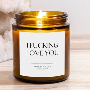 I Love You, Valentines Day Candle, Valentines Day, Gifts for Boyfriend, Aesthetic Candles, Boyfriend Gift Idea, Gift for Her