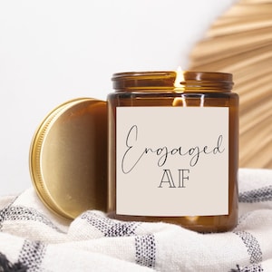 Engaged AF Candle, Engagement Gift, Gift for Bridal Shower