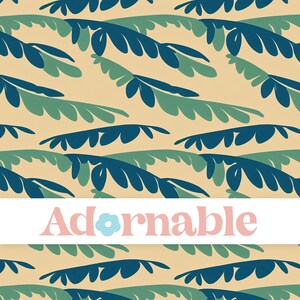 Summer Cool Palm Tree Leaves Pattern, Tropical Background, Seamless Pattern, Repeat Pattern, Pattern File, Digital Paper, Printable