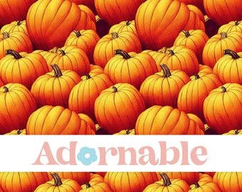 Autumn Pumpkin Repeat Pattern, Fall Background, Seamless Pattern, Repeat Pattern, Pattern File, Digital Paper, Printable