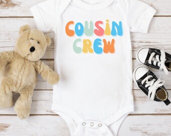 T-shirt cousin équipage, cadeau naissance, t-shirt famille, cadeau cousin, t-shirt enfant, t-shirt personnalisé, cadeau garçon, idée cadeau, bodys