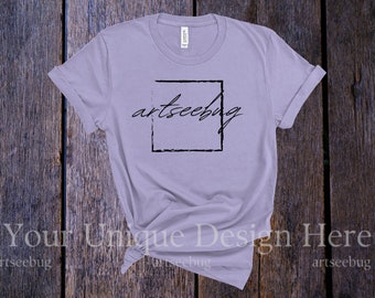 Bella Canvas Dark Lavender Mockup - Etsy