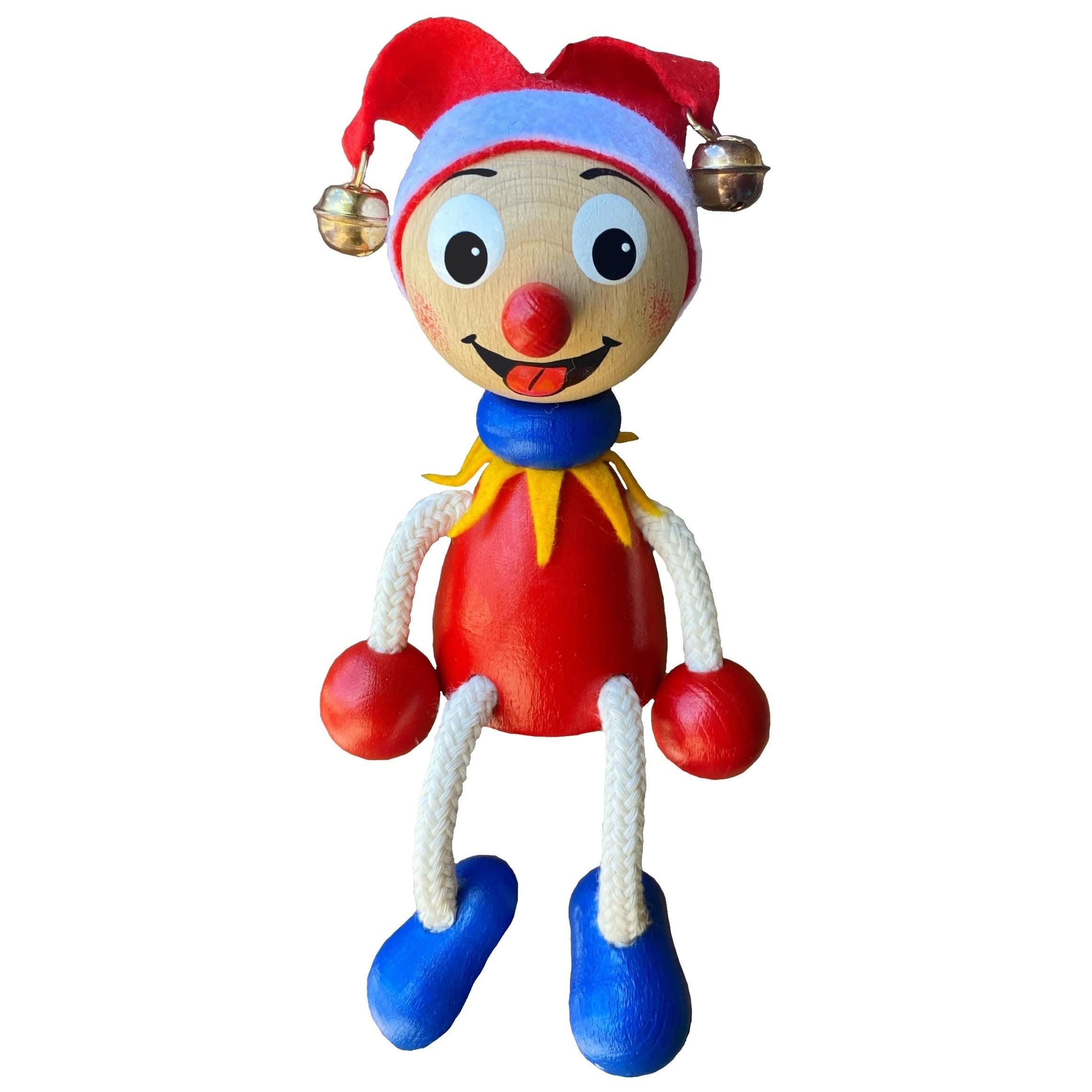 Royal Jester Bouncie: Handmade Wooden Toy, Bohemian Child Gift - Etsy
