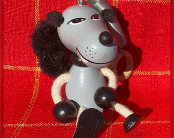 Big Bad Wolf Wooden Bouncie: Handmade German Desk Toy