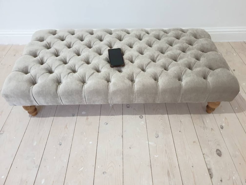 Handmade Footstool Coffee Table Extra Large in Chesterfield Etsy UK