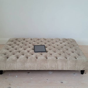 Extra Large Coffee Table , Handmade Footstool