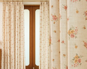 NEW Sale Customize Size/Head Mini Rose Charm Drapery Curtains, FREE Sheer Lining FREE Tieback, 60% Shading, Extra Wide, 1 Panel