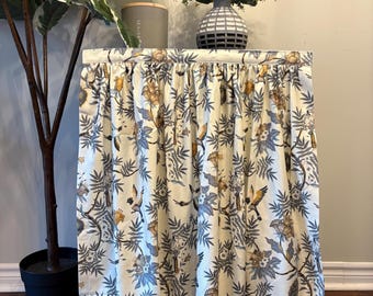Customizable Secret Manor Cabinet Curtain: Sink Skirt, Vanity Cover, Kitchen Valance