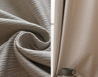 Customize Size/Head Nordic Style Drapery Curtain with Glacier Pattern 90% Blackout, Extra Wide, 1 Panel