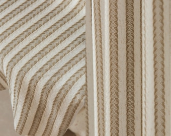 NEW Customize Beige Cozy Textured Linen Drapery Curtains, FREE Tieback, 40% Shading, Extra Long, Liner Available(Please ask) 1 Panel