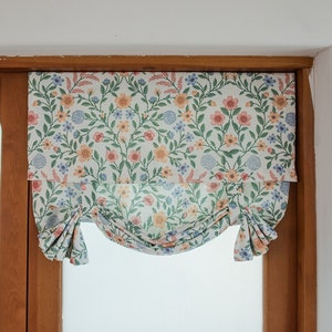 BUY 3 GET 1 FREE*  Customize Charming Summer Countryside French Door Curtain, 12 color options, tape or rod pocket available, 1panel