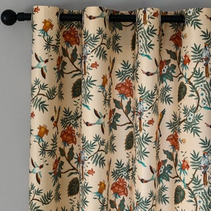 Customize Size/Head Vintage Secret Manor Drapery Curtain, Autumn Vibe, FREE Tieback, 60% Blackout, Extra Wide, 1 Panel