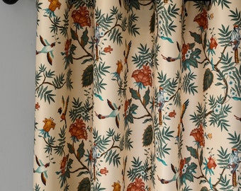 Customize Size/Head Vintage Secret Manor Drapery Curtain, Autumn Vibe, FREE Tieback, 60% Blackout, Extra Wide, 1 Panel