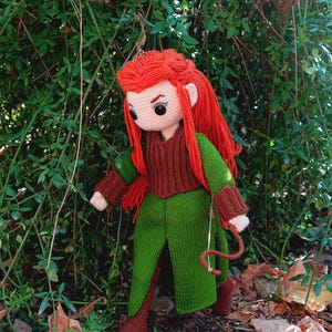 Wzór PDF na szydełkową amigurumi/szydełkową figurkę Tauriel Elf