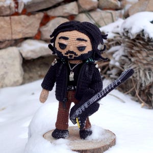 Patrón de guitarra eléctrica a crochet (PDF) - Tutorial en inglés para amantes de la música