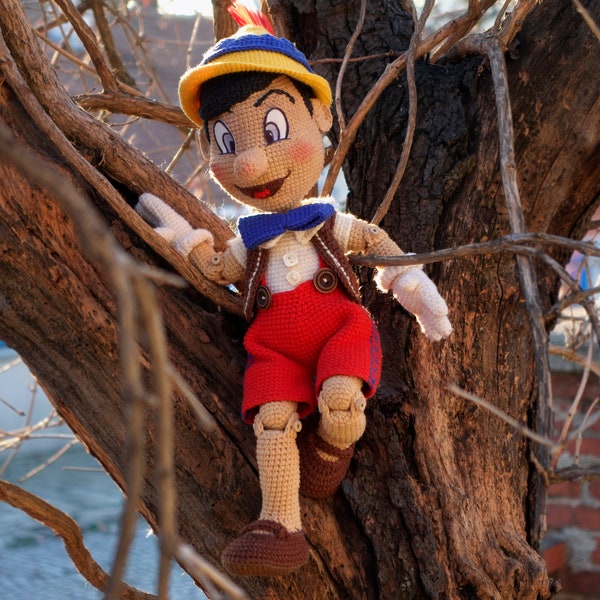 Patron fait main Pinocchio Amigurumi FR