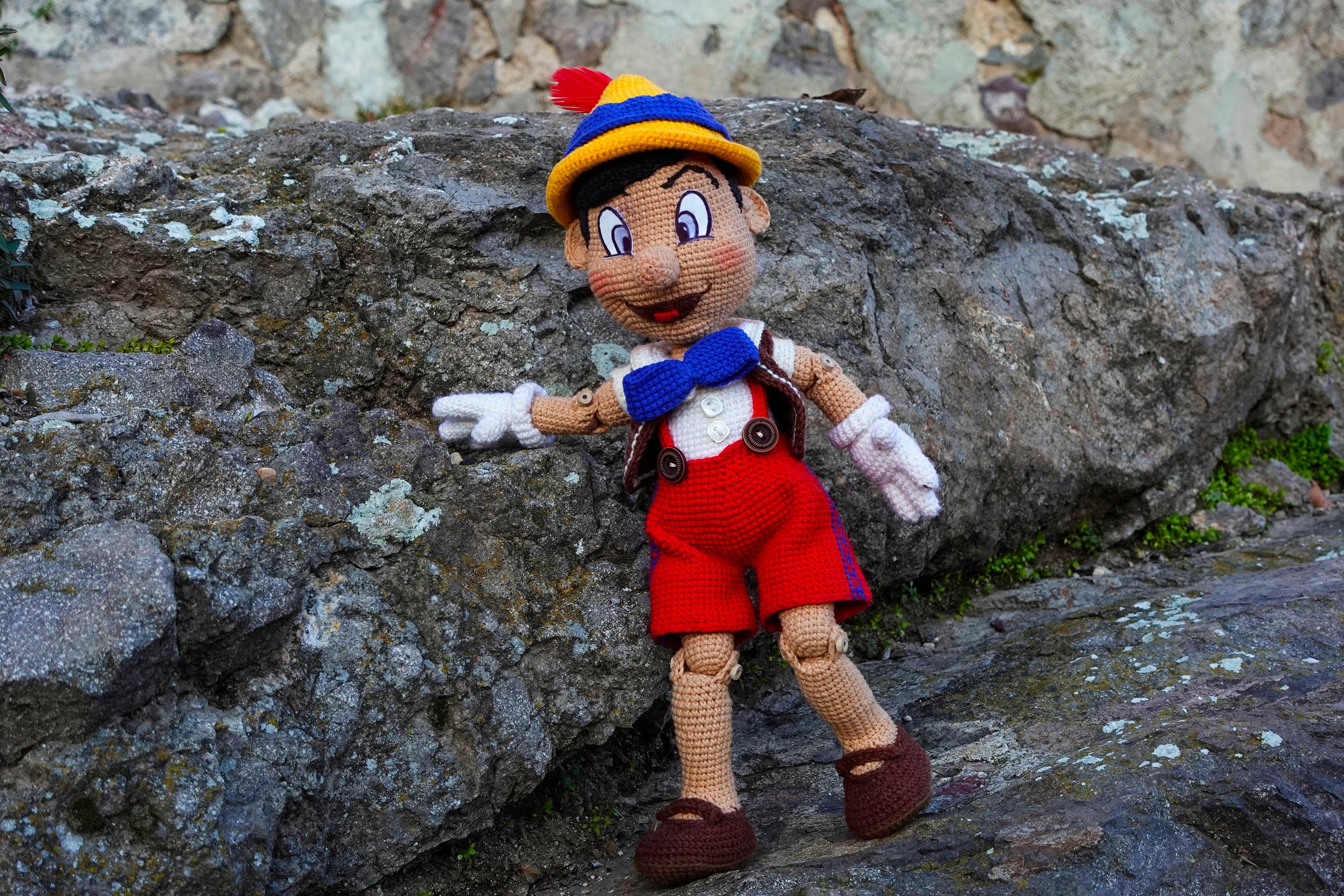 Pinocchio Puppet Pattern Pinocchio Crochet Pattern: Amigurumi Doll DIY Tutorial (PDF Guide ...