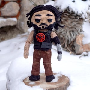 Crochet Pattern Jacket and Vest Cyberpunk Johnny silverhand Outfit (English)