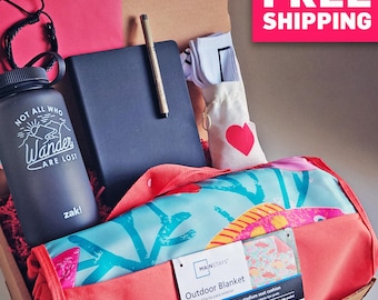 Teen Travel Gift Box: Adventure Kit with Journal & Blanket