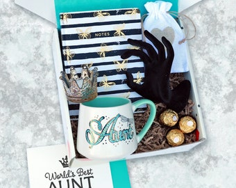 Aunt Birthday Gift, Best Auntie Package, Aunt Mug Love You Bundle Gift Box, Thinking of You Gift, Encouragement Personalized Gifts for Aunt