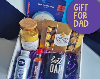 Dad Happy Gift, Self-care Box, His Birthday Set for Father, Father's Day Giftable Bundle, Dad's Surprise Gift Manly Set, Gift for Grandpa