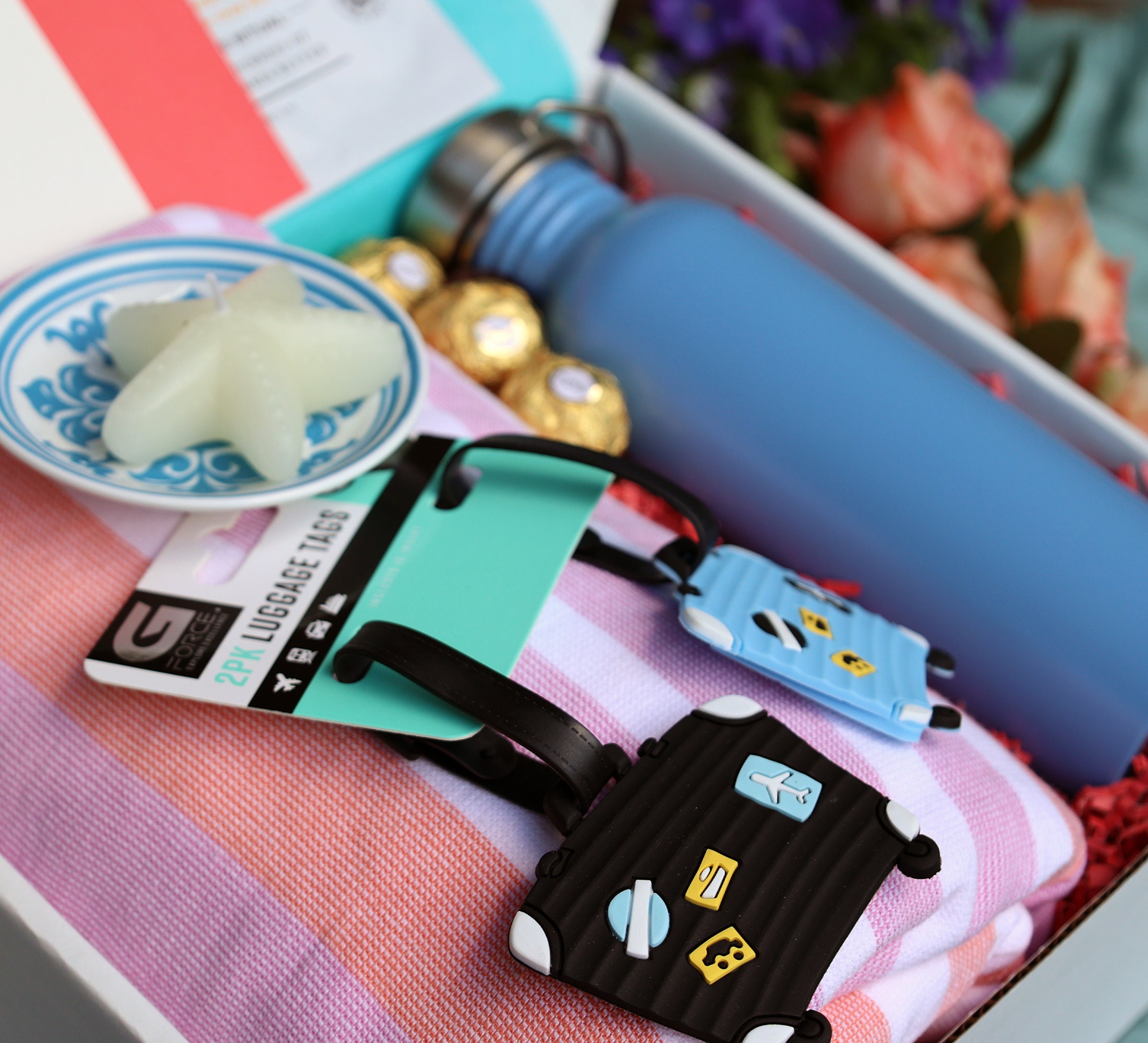 Travel Gift Package, Beach Vacation Bundle, Traveler Starter Kit With