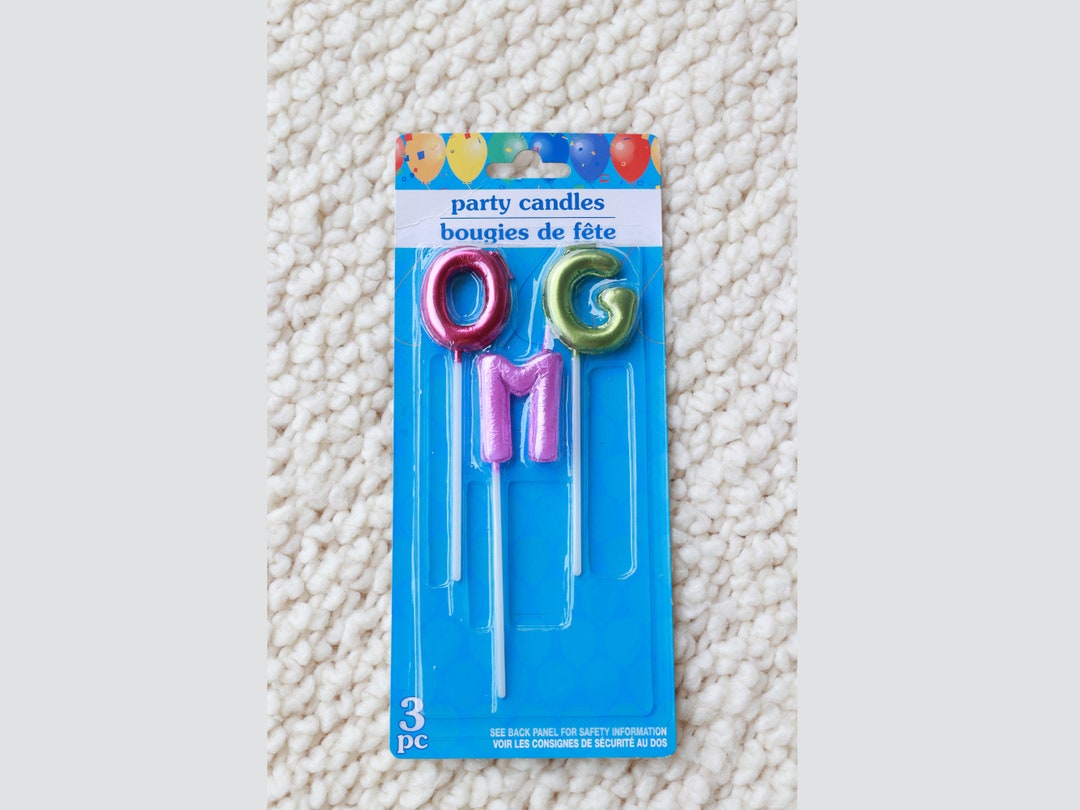 OMG Candle Set Add to Your Order / Addon Birthday Candles Etsy