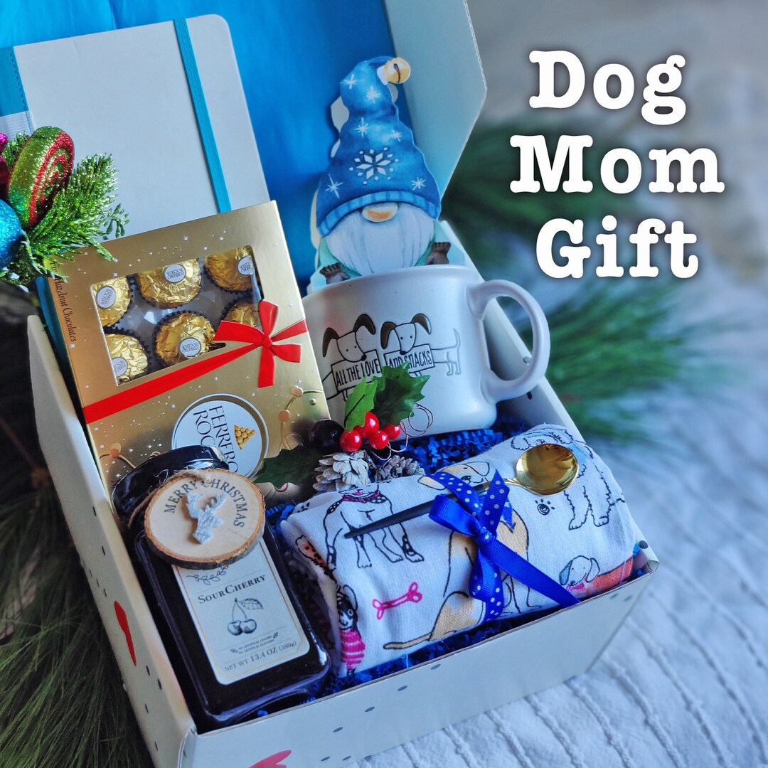 Dog Mom Gift Secret Santa Pet Lovers Christmas Basket Dog Etsy