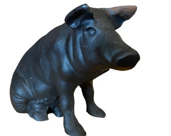 イギリス「MOLAND'S 」ブタ型貯金箱（鋳物） VINTAGE CAST IRON PIG