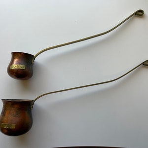 Antique Copper Rum and Brandy Dippers