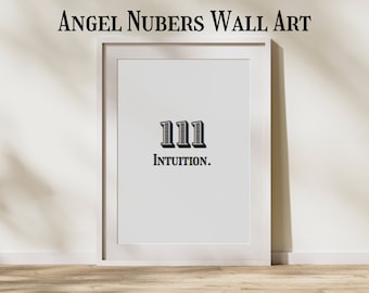 Minimalistic Printable Angel Numbers ; Angel Numbers Wall Art ; Printable Angel Numbers Cards ; Instant Access Modern Angel Number Art
