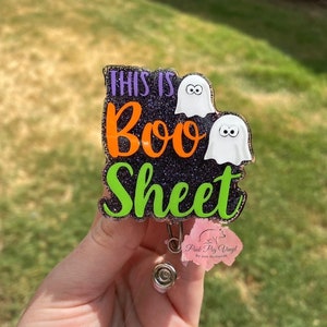 Ghost badge reel, Halloween badge reel, Fall badge reel, nurse badge, teacher badge reel, gifts for her, teacher gifts, nurse gifts