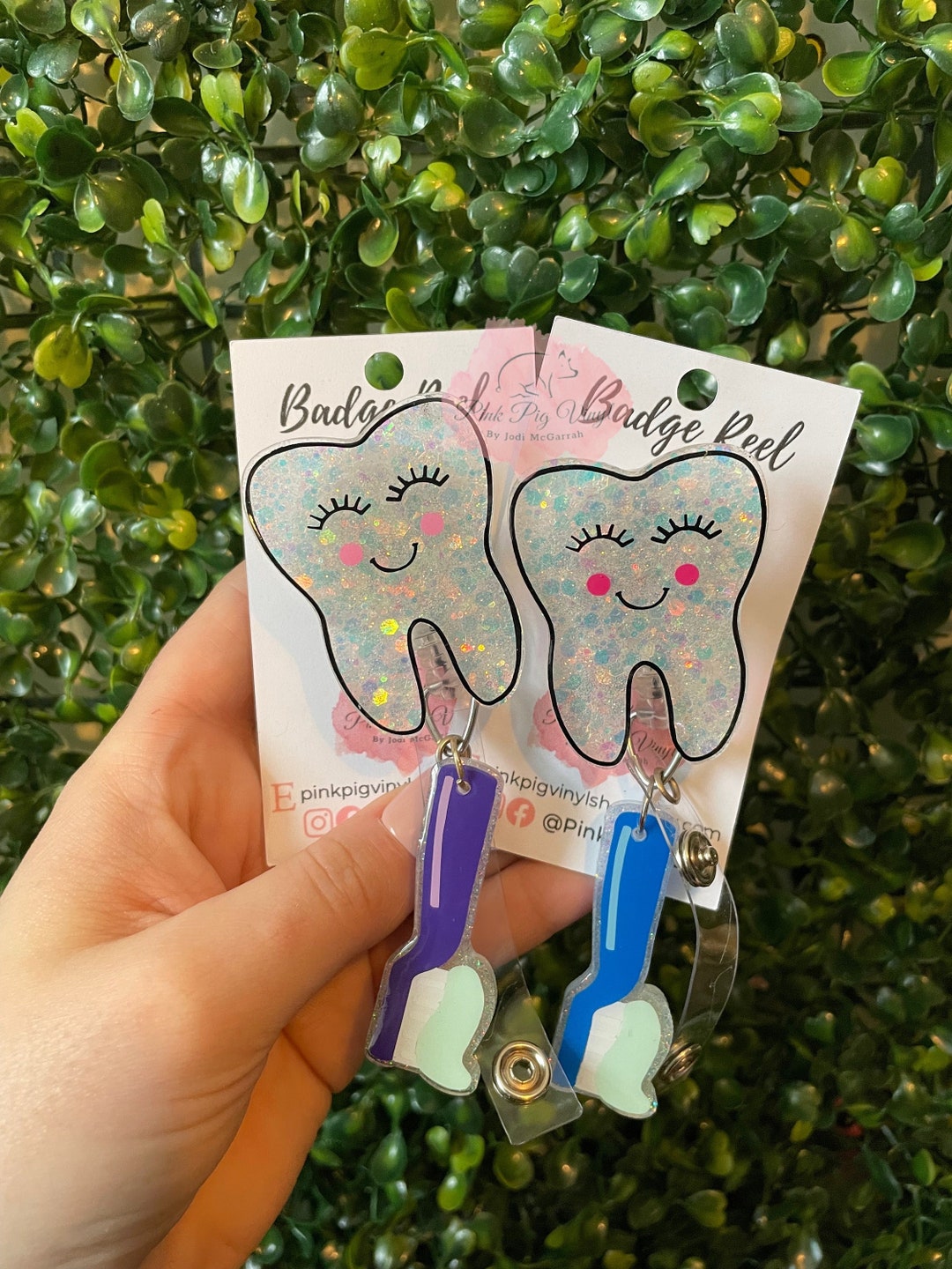 Tooth Badge Reel, Dental Badge Reel, Medical Badge Reel, Dentist Badge