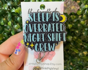 Night shift badge, night shift crew, everyday badge reel, Nurse badge reel, paediatric badge reel, Medical badge reel, gifts for nurse,