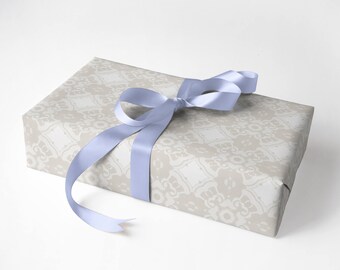 Elegant Matte White Wrapping Paper Premium Fine Art Design