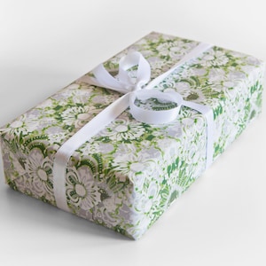Wrapping Paper Roll ~ Carmen, Grass Green Paper, 24&quot; wide, by the Yard [Gift Wrap, Birthday, Holiday, All Occasion]