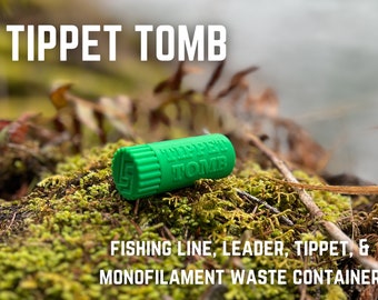 Tippet Tomb - Fly Fishing Leader and Tippet Line Waste Container