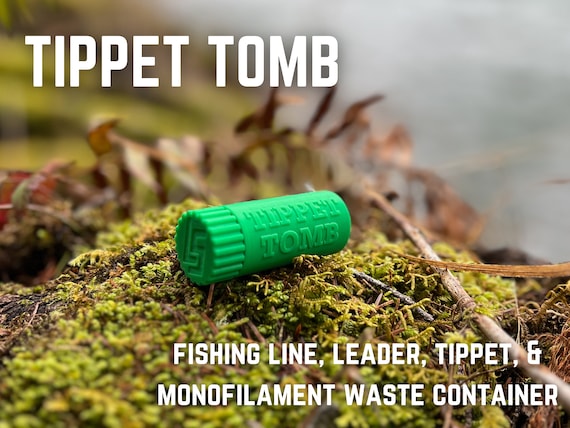 Tippet Tomb Fly Fishing Leader and Tippet Line Waste Container