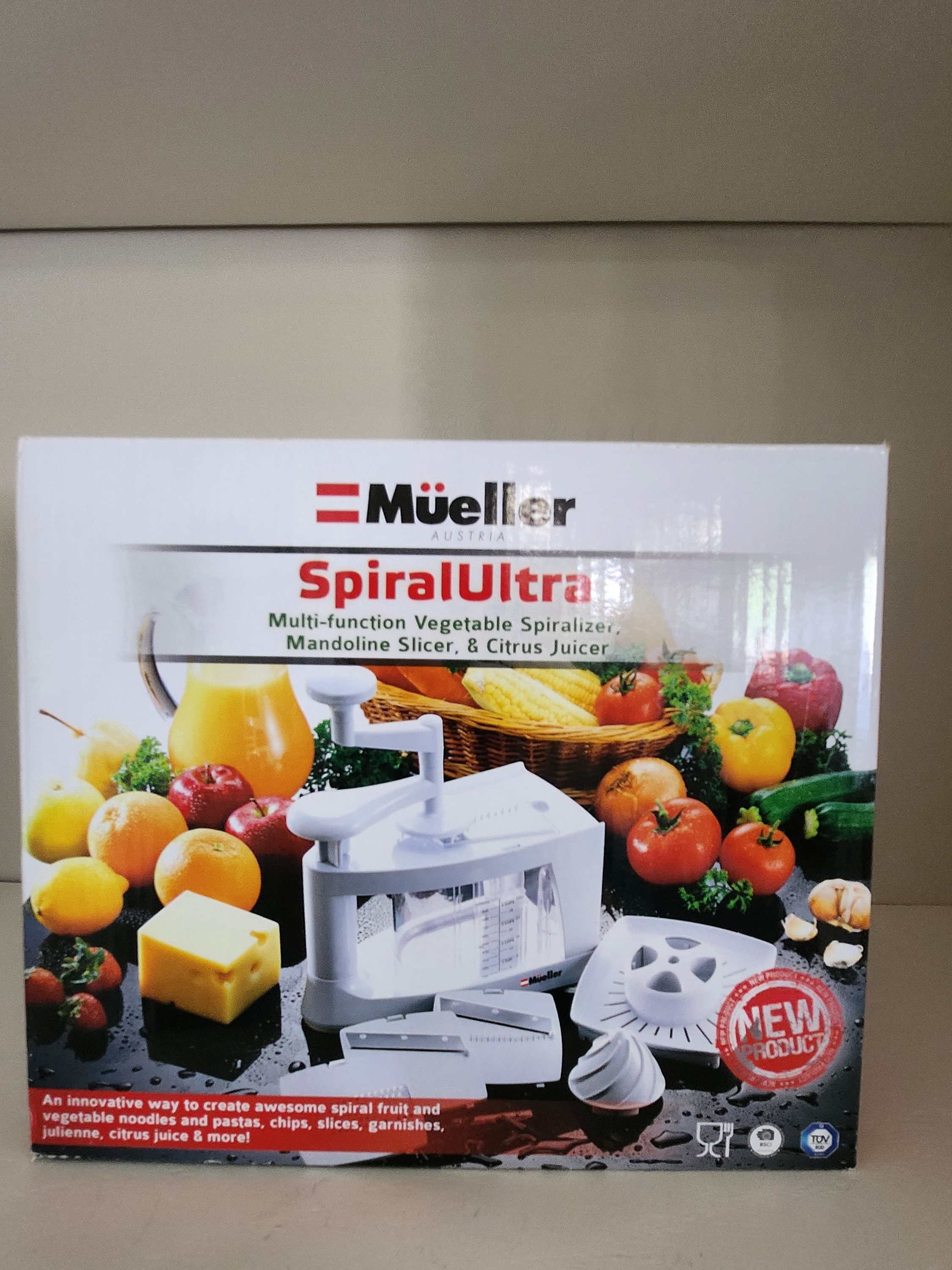 Mueller 12-Blade Multi Food Chopper/Slicer with Spiralizer