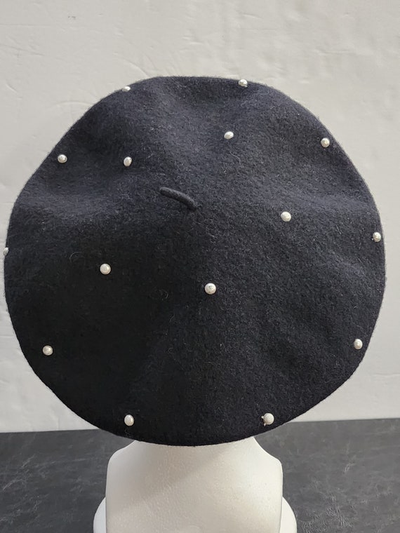 Vintage Rare Find 100% Wool Beret Made in Hong Ko… - image 5