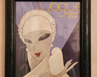 Vogue Poster Book Art in Art Nouveau Style Black Frame 17