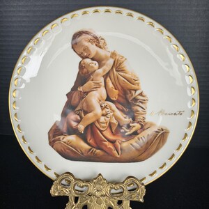 1978 Titian Madonna &quot;Gorham Fine China Collectible Plate&quot; Mother And Child Limited Edition
