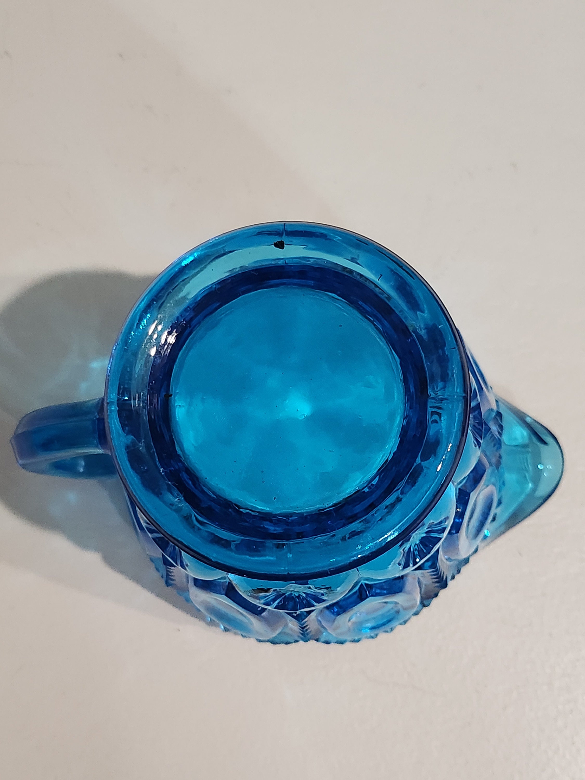 Vintage LE Smith Moon and Stars Blue Creamer and Sugar Set Etsy