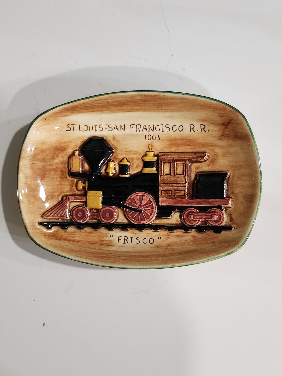 Rare Vintage Pennsbury Pottery St Louissan Francisco Railroad Etsy