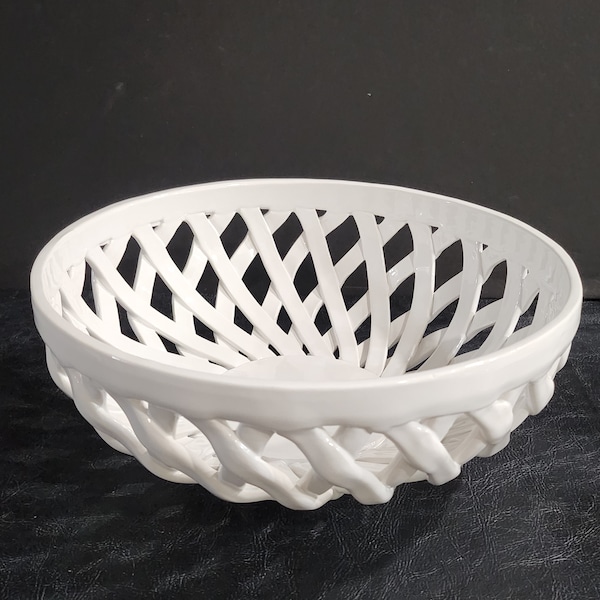 Ceramic Bread Basket Etsy