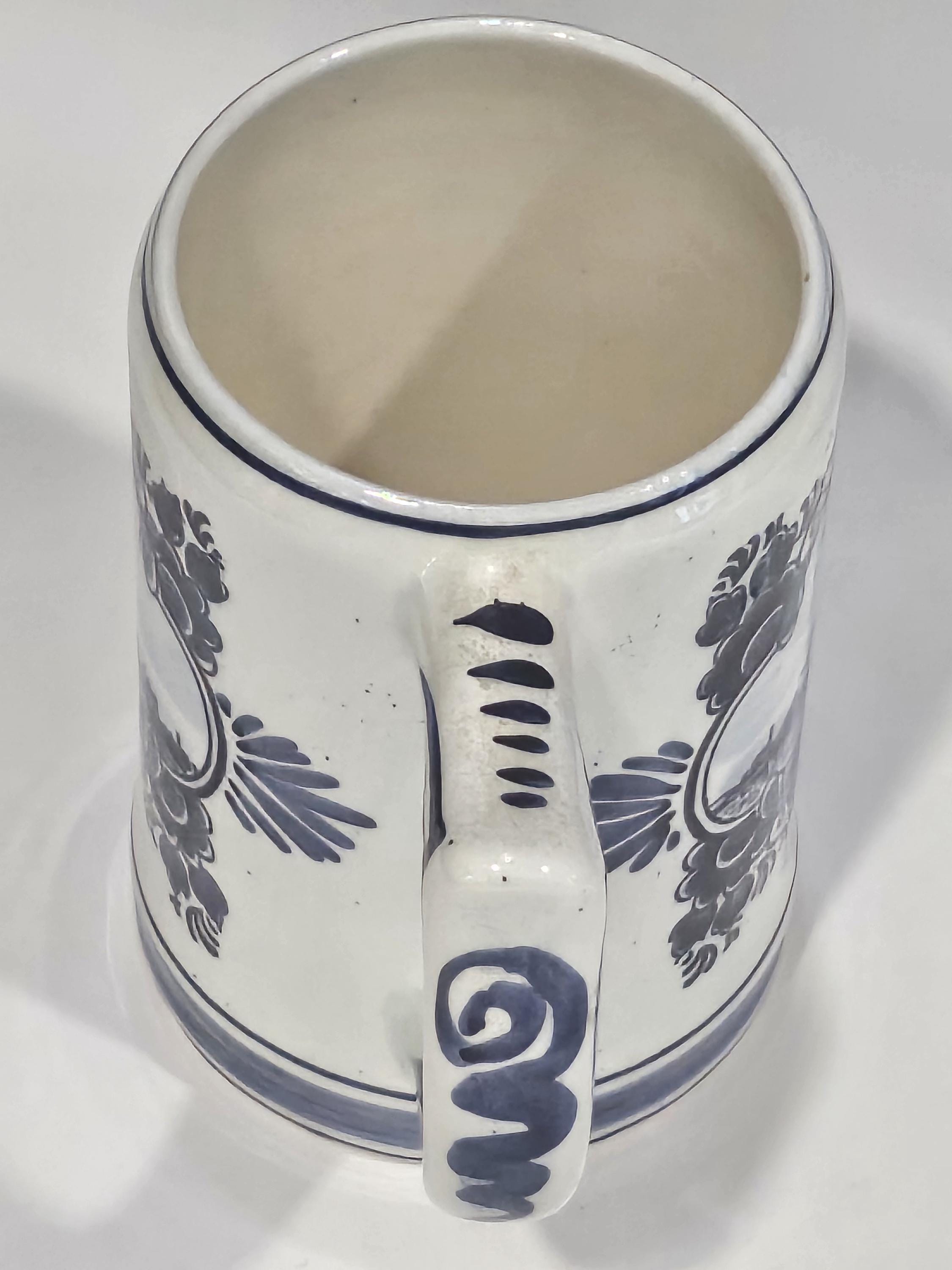 Genuine Heineken Delft Blue Holland Hand Painted Porcelain Beer Stein ...